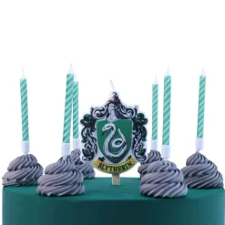 Cerf Dellier Set de 7 bougies d'anniversaire Serpentard Harry Potter