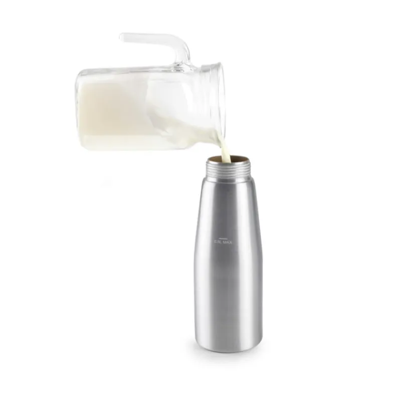 Cerf Dellier Siphon à crème argent