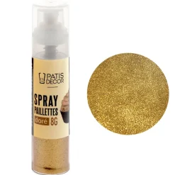 Cerf Dellier Spray de paillettes doré - 8 g