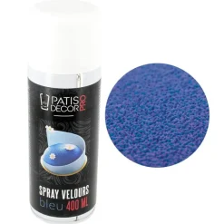 Cerf Dellier Spray effet velours Bleu 400 ml