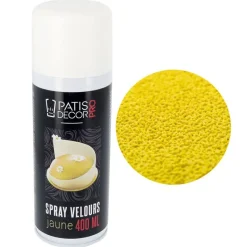 Cerf Dellier Spray effet velours Jaune 400 ml