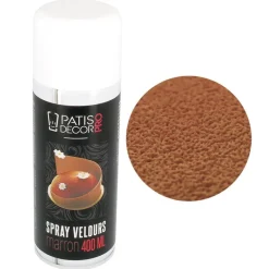 Cerf Dellier Spray effet velours Marron 400 ml
