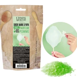 Cerf Dellier Sucre barbe à papa Pomme verte 400 g