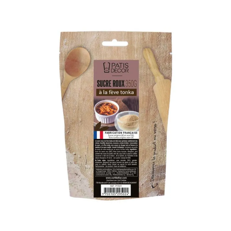 Cerf Dellier Sucre roux à la fève tonka 350 g