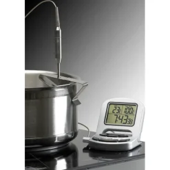 Cerf Dellier Support clipsable pour sonde de thermomètre de cuisson