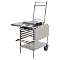 Cerf Dellier Table mobile inox pour guitare 71x61x85 cm