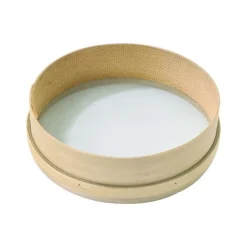 Cerf Dellier Tamis à farine  en bois double toile inox 35 cm maille 16