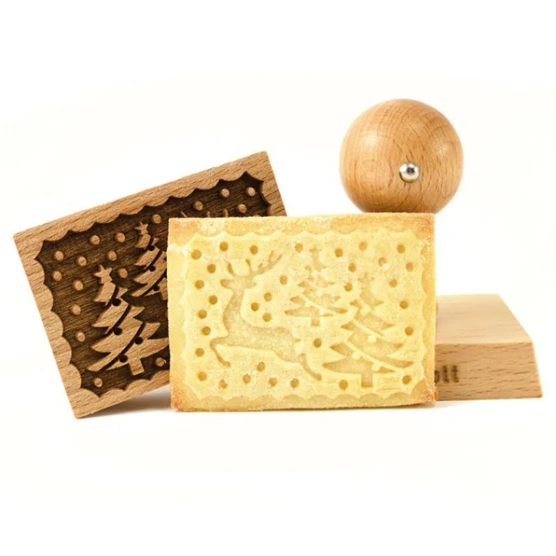 Cerf Dellier Tampon à biscuit bois Renne