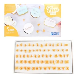 Cerf Dellier Tampons embosseurs alphabet Fun Fonts PME (x66)