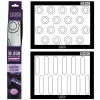 Cerf Dellier Tapis de cuisson silicone spécial macarons & éclairs 40 x 30 cm
