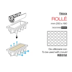 Cerf Dellier Tapis silicone texturé Rollé