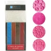 Cerf Dellier Tapis texture assortis (x4)
