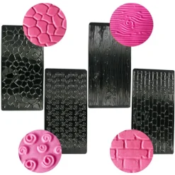 Cerf Dellier Tapis texture assortis (x4)
