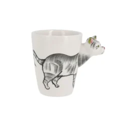 Cerf Dellier Tasse à tête de chat 3D
