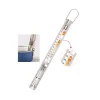 Cerf Dellier Thermomètre confiseur gaine inox +80 +200°C avec zones couleurs
