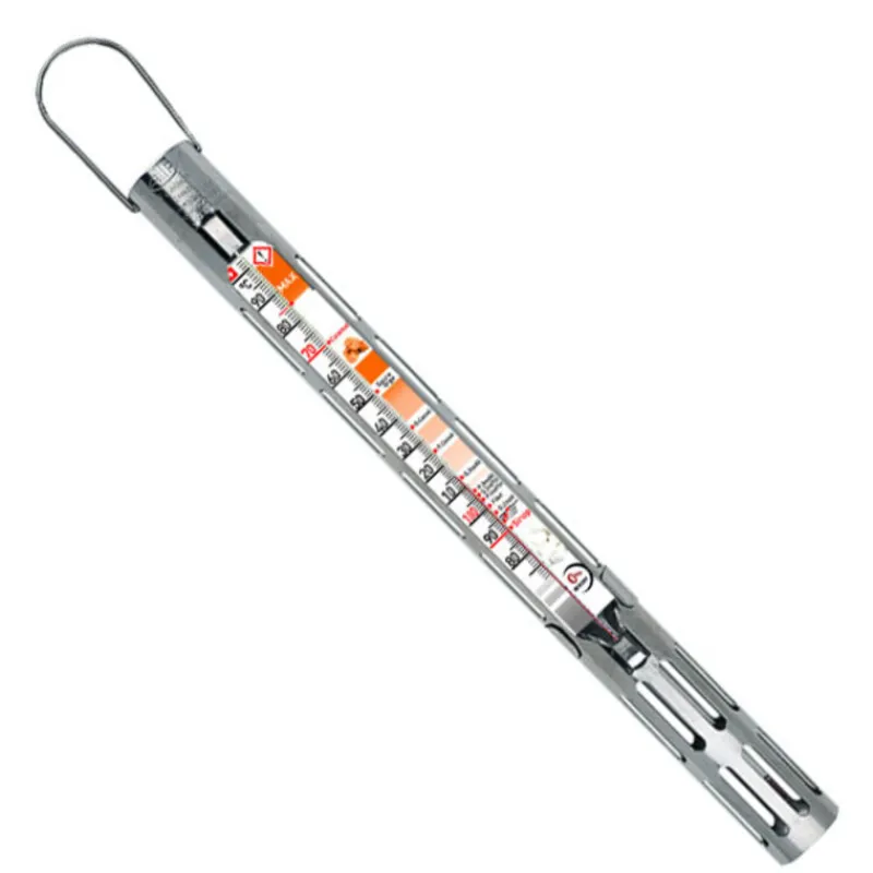 Cerf Dellier Thermomètre confiseur gaine inox +80 +200°C avec zones couleurs