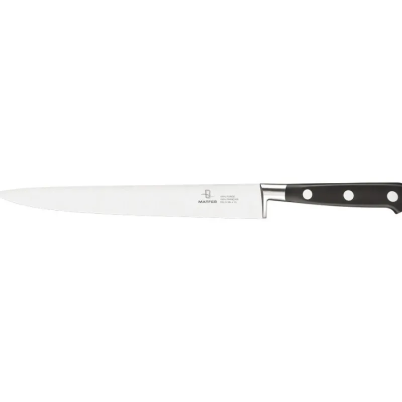 Cerf Dellier Tradition couteau tranchelard forgé monobloc inox 25 cm