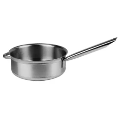 Cerf Dellier Tradition inox sauteuse 32 cm avec anse face à la queue