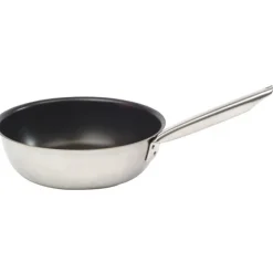 Cerf Dellier Tradition inox sauteuse évasée anti-adhérente 28 cm