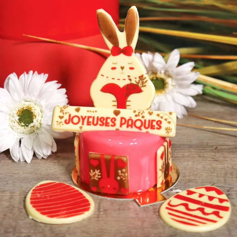 Cerf Dellier Transfert chocolat lapin de Pâques