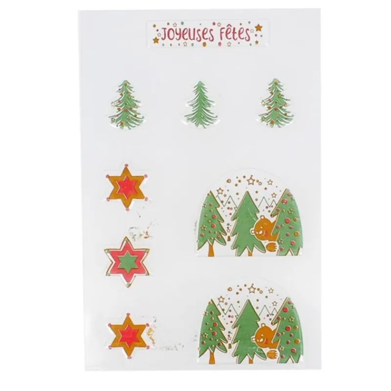 Cerf Dellier Transfert chocolat thème Noël Ourson
