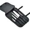 Cerf Dellier Trousse à couteaux 7 pièces en nylon noir
