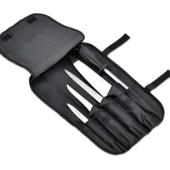 Cerf Dellier Trousse à couteaux 7 pièces en nylon noir