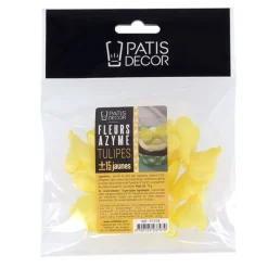 Cerf Dellier Tulipe jaune en azyme (x15)