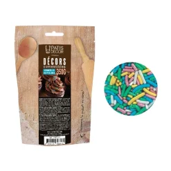 Cerf Dellier Vermicelles comestibles multicolores 350 g