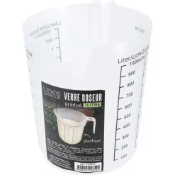 Cerf Dellier Verre doseur gradué plastique 1 L